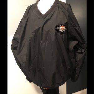 Vinyl pullover wind breaker